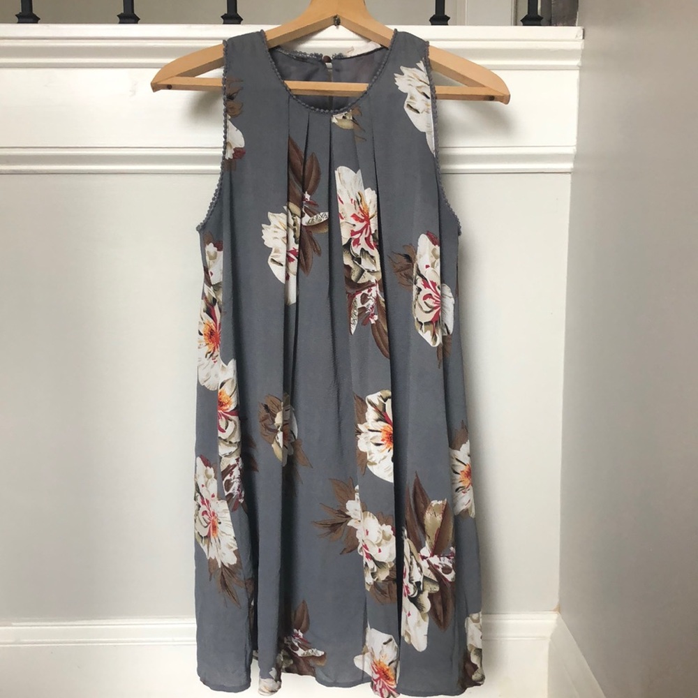 Altar’d state gray flower dress size S